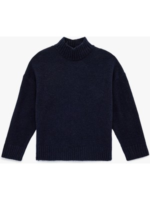 Koton Dik Yaka Uzun Kollu Oversize Triko Kazak