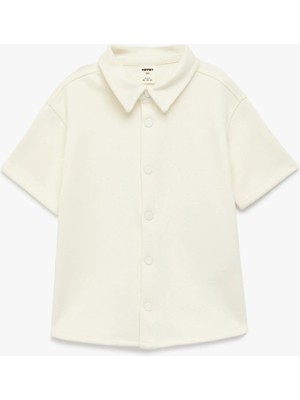 Koton Kısa Kollu Cepli Oversize Basic Polo Yaka Tişört