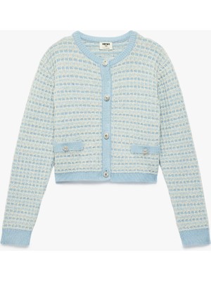 Koton Uzun Kollu Bisiklet Yaka Triko Hırka