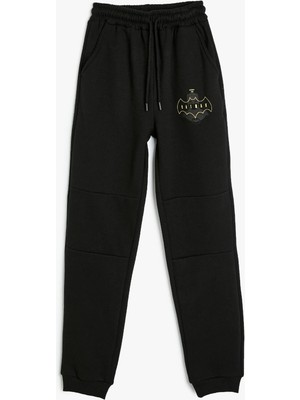 Koton Lastikli Paça Siyah Erkek Çocuk Eşofman Altı 5WKB40148TK