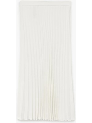 Koton Normal Bel Piliseli Midi Etek