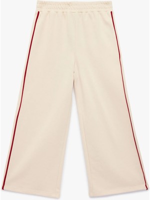 Koton Pamuklu Şardonlu Biyeli Geniş Paça Eşofman Altı