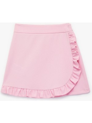 Koton Fırfır Detaylı Kruvaze Mini Etek