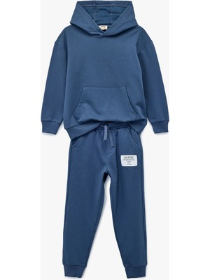 Koton Uzun Kollu Kapşonlu Basic Şardonlu Eşofman Takımı