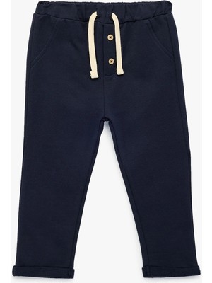 Koton Pamuklu Katlamalı Paça Düğme Detaylı Eşofman Altı