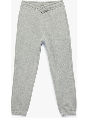 Koton Beli Lastikli Rahat Kesim Jogger Eşofman Altı