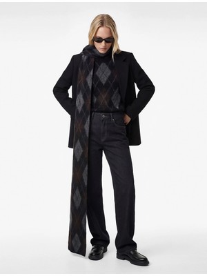 Koton Kemerli Kaşe Kaban Cepli Uzun Kollu