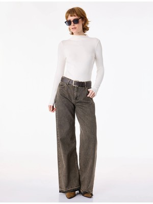 Koton Pamuklu Slim Fit Uzun Kollu Dik Yaka Body