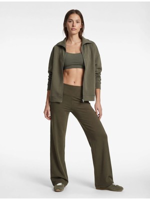 Koton Slim Fit Yüksek Bel Ispanyol Paça Spor Tayt