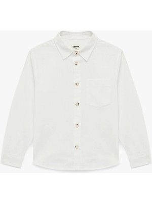 Koton Uzun Kollu Düğmeli Pamuklu Basic Gömlek