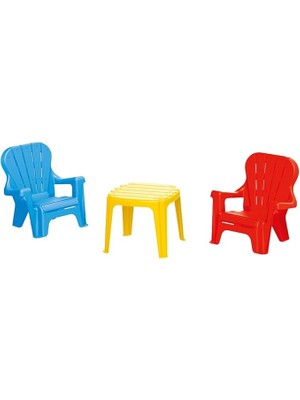 Leaf Shop Masa Sandalye Seti Kırmızı