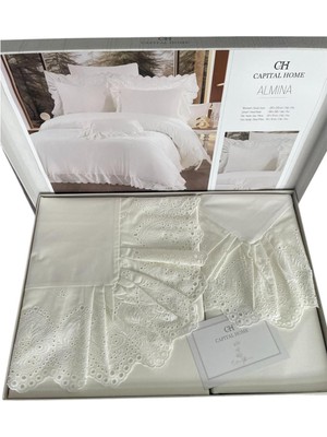 Capital Home Çift Kişilik Almına 7'li %100 Pamuklu Nevresim Takımı
