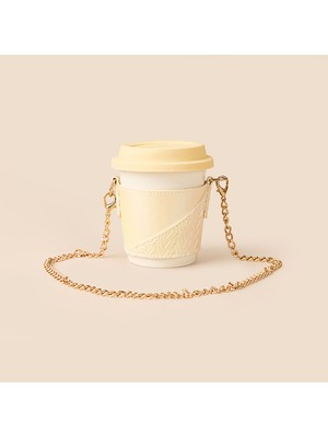 Evidea Kitchen Zincir Askılı Seramik Mug - Beyaz - 300 ml