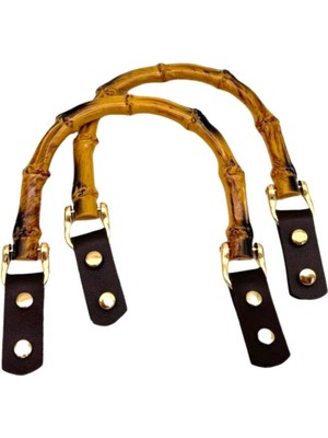 Angel Çanta Aksesuar Troklu Koyu Kahve Derili Plastik Çanta Sapı