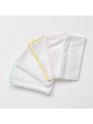 SHC4200 AC24447 5'li Bebek Ağız Mendili 25X25 cm Pink
