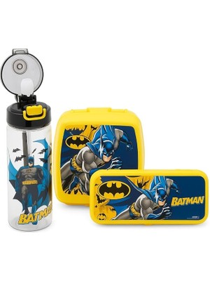 Leaf Shop Lisanslı Okul Seti; 500 ml Matara, Beslenme Kutusu, Kalem Kutusu