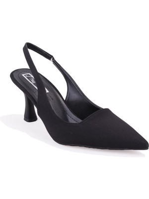 Dagoster DZA07-1296052 Siyah Ince Topuklu Kadın Ayakkabı