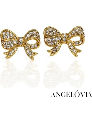 Taşlı Fiyonk Detaylı Çelik Küpe