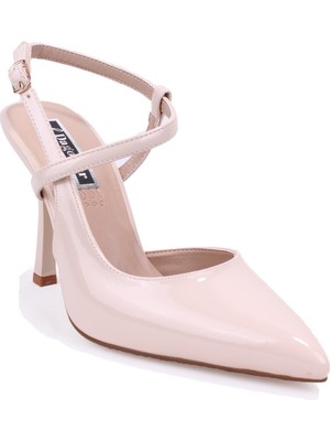 Dagoster DZA07-388402 Ten Rugan Ince Topuklu Klasik Kadın Ayakkabı