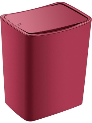 Leaf Shop Touch Çöp Kovası 8,5 Lt Carmen Kırmızı