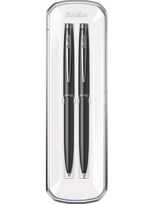 Leaf Shop 108M Prestige Tükenmez Kalemversatil Kalem Takım Mat Siyah