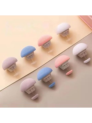 Leaf Shop Tutucu Çarşaf Sabitleyici, Mantar Şekilli Aşınmaya Dayanıklı Yorgan Klipsi 4 Adet Asorti