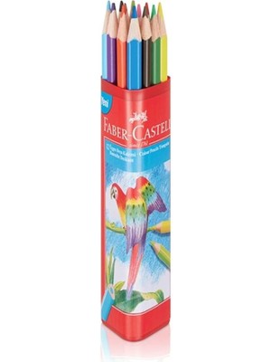 Leaf Shop Boya Kalemi 12 Renk Tam Boy Üçgen Plastik Tüp