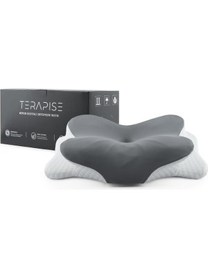 Leaf Shop Ortopedik Yastık Boyun Fıtığı ve Düzleşmesi Olanlar Için Boyun Destekli (Gri) 16 ve 13 cm Olarak Ayarlanabilir Yükseklik