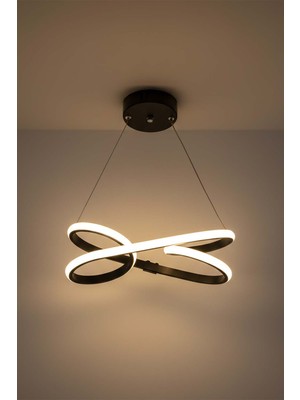 TERRA lighting Modern Palermo Power Led Avize, 3 Renk Yanabilen Lüks Led Avize, Mutfak Salon Hol Oda Sarkıt Led Avize