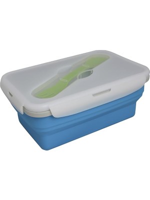 Leaf Shop Vessel Smashbox Çift Hazneli Katlanır Tabak, Mavi