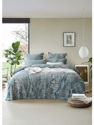 The Mia Çift Kişilik Yatak Örtüsü Seti 3 Parça Yeşil