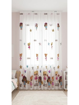 NOBLE Yeni Sezon Lol-Suprises Çocuk Odası Tül Perdesi