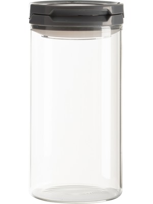 Mudo Home CAM KAVANOZ VAKUMLU KAPAK GRİ 600 ML