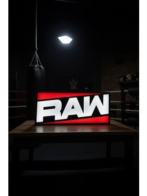 MEKTrend Wwe Raw Tasarımlı Dekoratif Aydınlatma (25X16CM)