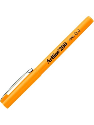 Leaf Shop 200N Fine Keçe Uçlu Yazı Kalemi Uç:0,4 Mm, Sarı