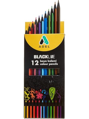 Leaf Shop Blackline Boya Kalemi 12 Renk, Tam Boy