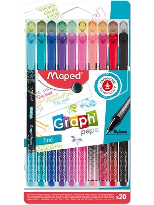 Leaf Shop Offis ve Kırtasiye 749051 Desenli Fineliner Keçeli Kalem