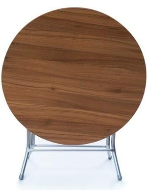Leaf Shop 100 cm Yuvarlak Katlanır Masa -Ders Çalışma ve Yemek Masası