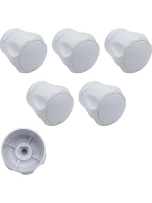 Leaf Shop 5-Adet Vidalı 7 mm Radyatör Vanası Başlığı Büyük Boy - Geniş Tip Petek Vana Kapağı - Petek Musluk Kafası (7 Mm)