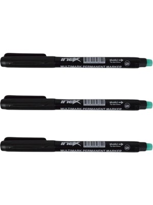 Leaf Shop CD Asetat Kalemi S Uç 0.8 mm 3 Lü (Siyah)