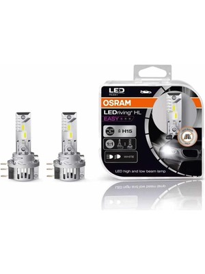 Leaf Shop H15 LED Far Ampulü Ledriving Hl Easy 64176DWESY-HCB (Takım - 2 Adet)