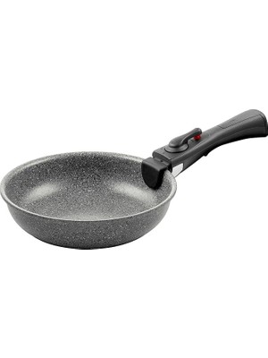 Leaf Shop Torre Kızartma Tavası, 20 Cm, Seramik Kaplama, Indüksiyonlu Ocaklara Uygun, Çıkarılabilir Sap, Alüminyum