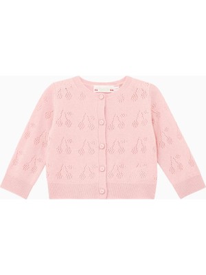 Bonpoint Gwenoli Kaşmir Kız Bebek Hırka Pointelle Örgü