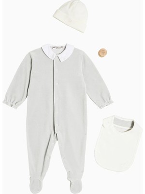 Bonpoint Bebek Hediye Seti Body, Şapka ve Önlük