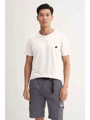 Bad Bear Flam Urbanıst Erkek T-Shırt Beyaz