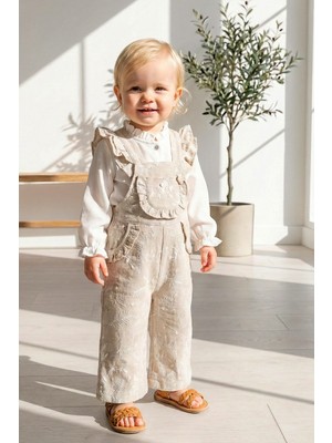 Babymod Pamuklu 2'li Kız Çocuk Tulum Salopet Takım