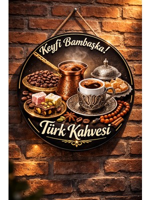 Mayeka Cafe Restoran Için Türk Kahvesi Kahve Duvar Kapı Tablo Süsü Ahşap Askılı Pano Tabela No 32