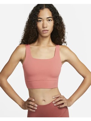 Nike Dri-Fit Alate Ellipse Medium-Support Padded Training Kahverengi  Kadın Bra DO6619-655