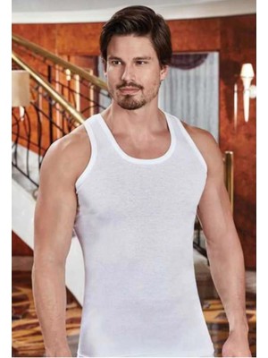 Berrak 1004 Erkek Askılı Atlet Tekli-Beyaz-M