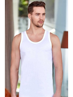 Berrak Beyaz Klasik Erkek Atlet 10'lu-Beyaz-S